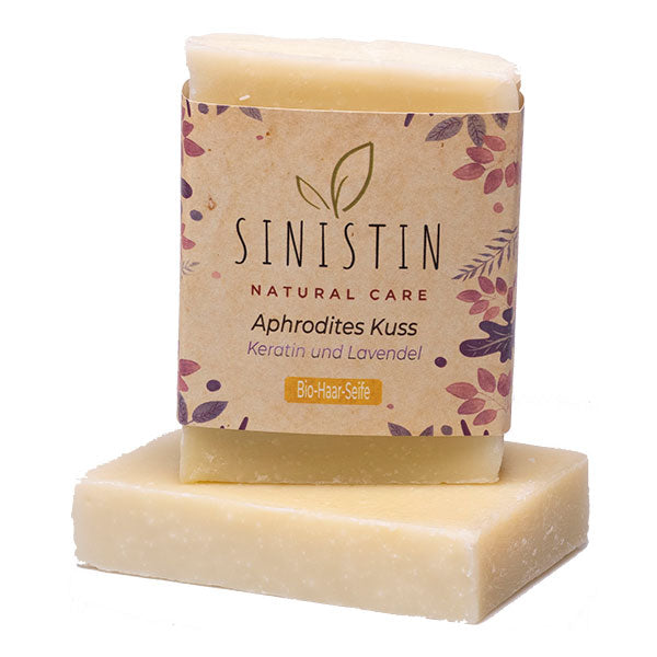 Aphrodite's Kiss - hair soap with keratin and lavender for damaged hair