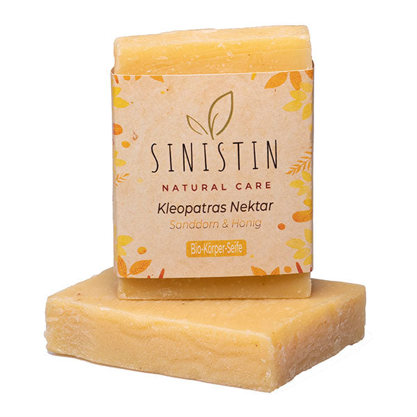 Cleopatra's Nectar - natural soap with sea buckthorn & honey for intensive moisturizing care 